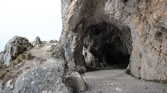 La Grotta di San Benedetto, conosciuta anche come Grotta del Cristiano, si trova sulle pendici del Monte Cafornia, nel comune di Massa d'Albe, in provincia dell'Aquila. Questo affascinante romitorio naturale, largo oltre venti metri, è suddiviso in due ampie sezioni collegate da una galleria di roccia. Dalla sua apertura si apre uno spettacolare panorama che abbraccia il Fucino, i Piani Palentini e i Monti marsicani. La grotta, che per la sua struttura e storia ha una forte carica simbolica, ospita al suo ingresso una campanella tradizionalmente suonata dai visitatori, un gesto legato a pratiche religiose e superstiziose che evocano il proteggere dalle forze oscure. La storia di questo luogo affonda le radici nel passato remoto, con leggende che raccontano di San Benedetto e della sua presenza nella grotta. La tradizione vuole che le buche lasciate dalle pietre cadenti siano segno dell'azione del santo, che avrebbe scagliato le pietre contro il demonio, simbolo della lotta tra il bene e il male. Un altro elemento leggendario della zona è il "riposaturo", un punto vicino a Fonte Canale dove si dice che San Benedetto si fermasse a riposare prima di affrontare la salita verso la chiesa di San Pietro in Albe, creando un legame tra il sacro e il territorio circostante. Durante la Seconda Guerra Mondiale, la Grotta di San Benedetto divenne un rifugio per i prigionieri indiani fuggiti dal campo di prigionia di Avezzano, proteggendo anche i locali dai bombardamenti. Ancora oggi, questo sito affascina gli appassionati di storia, religiosità e natura, diventando meta di numerose escursioni. La grotta non solo offre un'ambientazione naturale straordinaria, ma rappresenta anche un legame tangibile con la storia locale e con le tradizioni popolari che ancora oggi vengono tramandate. All'interno della grotta si possono osservare numerosi segni della vita eremitica, tra cui delle piccole immagini sacre scolpite sulle pareti. Questi segni testimoniano la devozione popolare che ha caratterizzato il luogo per secoli. Dopo la morte di San Benedetto, la tradizione locale racconta che il suo corpo fu trasferito dalla grotta alla chiesa di San Pietro in Albe, dove si trovano i suoi resti, conservati in un sarcofago medievale. La grotta, dunque, rappresenta non solo un patrimonio naturale straordinario, ma anche un luogo di culto e un simbolo della spiritualità che ha attraversato i secoli.