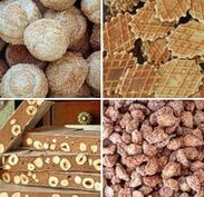 I dolci dell'Abruzzo Quelli tradizionali dell’Abruzzo sono i mostaccioli, i caggiunitt, le ferratelle o nèole, la cicerchiata, le zèppole e i taralli; un tempo venivano realizzati solo tra le mura domestiche, mentre oggi si possono acquistare anche presso forni e pasticcerie. Tra i dolci meritano di essere citati i confetti di Sulmona, il torrone al cioccolato aquilano, le sise delle monche a Guardiagrele e i libretti di fichi secchi di Chieti e del teramano. Altri dolci caratteristici sono il Parrozzo, celebrato da Gabriele d’Annunzio, e le due varianti di bocconotto: il frentano e il teramano.
