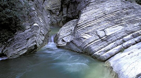 Trekking nelle Gole naturali in Abruzzo: Gole del Salinello. Le Gole del Salinello, situate all’interno del Parco Nazionale del Gran Sasso e Monti della Laga, rappresentano uno dei canyon più spettacolari dell’Abruzzo. Scavate nei millenni dalle acque impetuose del fiume Salinello, si estendono tra i Monti Gemelli, creando un paesaggio imponente fatto di pareti rocciose alte fino a duecento metri, fitta vegetazione e un ecosistema ricco di biodiversità. Questo luogo selvaggio e affascinante attira escursionisti, appassionati di natura e amanti della fotografia, offrendo scenari sempre nuovi in base alle stagioni e alle condizioni di luce. Il percorso attraverso le gole è un viaggio immersivo tra natura e storia. Lungo il tragitto si incontrano numerosi siti di interesse, tra cui l’eremo di Santa Maria Scalena, la Grotta di San Marco e la Grotta di Sant’Angelo, luoghi di culto e rifugio fin dai tempi più antichi. Le pareti calcaree, modellate dall’acqua e dal vento, nascondono testimonianze dell’epoca preistorica, con ritrovamenti risalenti all’Età del Bronzo e al Neolitico. Questo connubio tra elementi naturali e segni lasciati dall’uomo nel corso dei secoli rende le Gole del Salinello un vero e proprio museo a cielo aperto. La biodiversità dell’area è uno degli aspetti più affascinanti del canyon. Tra la fitta vegetazione di querce, faggi e lecci trovano rifugio numerose specie di mammiferi come il lupo appenninico, il cinghiale, la volpe e il tasso. Le pareti rocciose, inaccessibili e protette, sono un habitat ideale per rapaci maestosi come l’aquila reale e il corvo imperiale. Il fiume, con le sue acque limpide e fredde, è invece popolato dalla trota fario, una presenza che testimonia la purezza di questo ambiente ancora incontaminato. Uno degli spettacoli più suggestivi offerti dalle gole è la Cascata del Salinello, conosciuta localmente come Cascata del Caccamo. Qui, l’acqua compie un salto di 35 metri, creando una piscina naturale incastonata tra le rocce, dove la temperatura non supera i 16 gradi nemmeno in piena estate. Questo luogo, circondato dal silenzio della natura e dalla frescura della vegetazione, è una delle tappe più affascinanti dell’itinerario, regalando ai visitatori un angolo di pace e bellezza incontaminata. L’escursione alle Gole del Salinello è un’esperienza adatta a tutti, con sentieri ben segnalati che partono dalle località di Ripe, nel comune di Civitella del Tronto, e Macchia da Sole, vicino a Castel Manfrino. Sebbene il percorso non presenti difficoltà tecniche particolari, è consigliabile affrontarlo con calzature adeguate, soprattutto nei tratti più scivolosi. Ogni stagione offre un volto diverso di questo straordinario canyon, ma il periodo migliore per visitarlo è tra la primavera e l’inizio dell’estate, quando il clima è ideale e la natura esplode in un tripudio di colori e profumi.