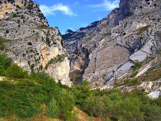 Trekking nelle Gole naturali in Abruzzo: Gole di Fara San Martino. Le Gole di Fara San Martino si aprono imponenti lungo il versante orientale della Maiella, un paesaggio di straordinaria bellezza che si sviluppa a pochi passi dall’abitato di Fara San Martino. Questo straordinario ingresso alle forre è segnato da pareti rocciose alte e maestose, che si estendono lungo un vallone che si snoda fino alla vetta di Monte Amaro, la cima più alta del massiccio. L’intero percorso di circa 14 chilometri si divide in tre tratti distinti, ognuno dei quali rivela paesaggi naturali unici, passando dalla Valle di San Spirito alla Valle di Macchia Lunga e infine alla Val Cannella, che si conclude in un circo glaciale dominato dal rifugio Manzini. Le forre di Fara San Martino sono avvolte da un alone di mistero e leggenda, secondo cui furono aperte dalla forza sovrumana di San Martino, che avrebbe spalancato il passaggio per consentire alla popolazione locale di accedere più facilmente agli alti pascoli della Maiella. Tuttavia, la geologia racconta una storia diversa: l’erosione provocata dalle acque torrentizie che scendono dalle nevi della montagna ha modellato il paesaggio nel corso dei millenni, in particolare durante le glaciazioni del Quaternario. Le stratificazioni geologiche che si possono osservare nelle gole, formate da calcari beige-nocciola risalenti al Cretaceo inferiore, svelano un paesaggio che affonda le sue radici nel passato geologico di milioni di anni. Passeggiando lungo il percorso, si possono osservare affioramenti rocciosi ricchi di fossili di alghe e foraminiferi bentonici, testimonianze di un antico mare che un tempo ricopriva queste terre. Nelle vicinanze del monastero di San Martino in Valle, recentemente riportato alla luce grazie a scavi archeologici, è possibile ammirare un affioramento particolarmente ricco di rudiste, antichi bivalvi estinti che una volta costruivano le barriere coralline. Questi fossili, ancora visibili nelle formazioni rocciose della Maiella, sono un segno tangibile di un passato remoto, che rende il paesaggio delle gole ancora più affascinante e suggestivo. La bellezza delle Gole di Fara San Martino non è solo un piacere per gli occhi, ma un’esperienza completa che immerge i visitatori in un ambiente naturale e storico di grande valore. Il percorso che le attraversa è un invito a scoprire la varietà della flora e fauna della Maiella, con una vegetazione che cambia man mano che si sale di quota, passando dai boschi di faggio e carpino alle aree rocciose. La presenza di specie di uccelli rapaci, come l’aquila reale e il falco pellegrino, rende questo angolo di Abruzzo ideale anche per gli appassionati di birdwatching. Per esplorare le Gole di Fara San Martino, ci si può avventurare partendo dalla Villa Comunale di Fara, scendendo verso i pastifici e proseguendo lungo la strada sterrata che porta alle sorgenti del Verde. Alternativamente, provenendo da Lama dei Peligni, è possibile arrivare a un belvedere panoramico che offre una vista mozzafiato sul vallone. Considerato il rischio di caduta massi nelle forre, è sempre consigliabile affrontare il percorso accompagnati da guide esperte, per garantire la sicurezza e poter godere appieno di questa meraviglia naturale in tutta tranquillità.
