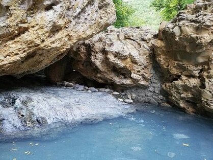 Le sorgenti dei fiumi in Abruzzo: Sorgenti del Fiume Tronto. l fiume Tronto nasce sul monte della Laghetta, in provincia dell'Aquila e penetra nel settore laziale del Parco attraversando i comuni di Amatrice ed Accumoli, che formano il Distretto "Sorgenti del Tronto". Successivamente il fiume, che segue il tracciato della Via Salaria, interessa il distretto Via del Sale, attraversando i comuni di Arquata del Tronto ed Acquasanta Terme. Il fiume, la cui lunghezza è di 93 km, scorre impetuoso nel mezzo di bancate di arenaria o depositi di travertino, la pietra spugnosa con cui sono stati realizzati i pittoreschi paesi della vallata e la bella città di Ascoli. La presenza di pietra arenaria influenza anche la vegetazione e la flora. Nel bacino del fiume, infatti, caratterizzato da fitta vegetazione ripariale, dalle sorgenti sulfuree e dalle cave di travertino di Acquasanta Terme, troviamo specie di piante adattate al substrato acido come l'Erica e la Ginestra dei carbonai.