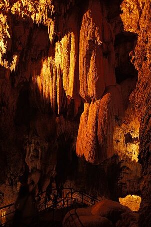 Le Grotte di Stiffe nel comune di San Demetrio ne’ Vestini (Aq) Le Grotte di Stiffe: Un Capolavoro della Natura Abruzzese. Le Grotte di Stiffe, situate nel comune di San Demetrio ne' Vestini, sono uno dei luoghi naturali più affascinanti dell'Abruzzo e un esempio straordinario di speleologia attiva. Immersi nel Parco Naturale Regionale Sirente-Velino, queste grotte sono una meta imperdibile per chiunque voglia scoprire la maestosità del paesaggio carsico e l'incredibile lavoro modellatore dell'acqua. La formazione delle Grotte di Stiffe risale a milioni di anni fa, quando l'erosione dell'acqua sul calcare ha creato un complesso sistema di cunicoli e caverne. Ciò che rende uniche queste grotte è la presenza di un torrente attivo che scorre al loro interno. Questo fenomeno è rarissimo in Italia e dona al sito un fascino dinamico e sempre mutevole. Il percorso turistico delle Grotte di Stiffe si snoda attraverso una serie di sale suggestive, ognuna con caratteristiche uniche e spettacolari. Tra queste, la Sala del Silenzio affascina per la sua atmosfera tranquilla e solenne, dove si possono ammirare stalattiti e stalagmiti di dimensioni straordinarie. La Sala della Cascata è un luogo di grande impatto, dove il torrente si tuffa con fragore, mentre la Sala delle Concrezioni rappresenta una vera galleria d'arte naturale, ricca di formazioni calcaree dalle forme bizzarre e suggestive. Non meno incantevole è il Lago Sifone, un piccolo specchio d'acqua che riflette la bellezza circostante e dona al visitatore un'atmosfera magica. Le grotte ospitano un microambiente unico, con specie di flora e fauna adattate a condizioni di oscurità e umidità. Si possono osservare piccoli pipistrelli e rare specie di insetti cavernicoli, rendendo l'esperienza ancora più affascinante per gli amanti della natura. Le Grotte di Stiffe sono aperte tutto l'anno, ma le visite guidate risultano particolarmente suggestive in primavera e autunno, quando il torrente è alimentato dalle piogge e dallo scioglimento delle nevi. Per raggiungerle, è possibile partire da L'Aquila, distante circa 18 km, o da altre località abruzzesi. Questa meraviglia naturale rappresenta non solo un luogo di straordinaria bellezza, ma anche un bene prezioso da proteggere. I visitatori sono invitati a rispettare l'ambiente e a contribuire alla sua salvaguardia, per garantire che queste straordinarie formazioni naturali possano essere ammirate anche dalle generazioni future. Le Grotte di Stiffe incarnano lo spirito autentico dell'Abruzzo, offrendo un'esperienza unica di bellezza, avventura e connessione con la natura.