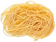 La cucina tipica Abruzzese. Primi piatti abruzzesi: Spaghetti alla chitarra. Lo stesso argomento in dettaglio: Spaghetti alla chitarra, Ceppe, Sagne, Scrippelle, Virtù (gastronomia) e Mazzarelle. Spaghetti alla chitarra: Primo piatto simbolo della cucina abruzzese; è una varietà di pasta all'uovo con larghezza e spessore entrambi di circa 2-3 mm: visti in sezione, si presentano infatti quadrati. L'attrezzo utilizzato per la realizzazione è detto appunto chitarra (la sfoglia si pone sopra la chitarra e viene pressata con il matterello facendolo scorrere in avanti e indietro, in modo che i fili della chitarra taglino la sfoglia in maccheroni) che conferisce alla pasta uno spessore squadrato e una consistenza porosa che consente al condimento di aderire completamente. I maccheroni alla chitarra vengono generalmente preparati con ragù misto di carne di manzo, maiale e agnello. Meno tradizionali i sughi di cinghiale, di lepre o anche di cacciagione. Spaghetti all'amatriciana: La pasta, in particolare gli spaghetti, vengono frequentemente serviti anche all'amatriciana; si tratta di un condimento originario della zona di Amatrice (da cui il nome) che fino al 1927 era ricompresa nella provincia dell'Aquila e dunque in Abruzzo, anche se successivamente è diventato un piatto tipico della cucina romana. Ad oggi l'amatriciana è ancora molto diffusa in tutta l'area sabina dell'Abruzzo e in particolar modo all'Aquila e nel Cicolano. Gli ingredienti principali sono aglio, guanciale, pecorino e pomodoro mentre non è molto utilizzata la cipolla, frequente invece nella versione romana. Scrippelle: Le scrippelle sono un piatto tipico della cucina teramana e, nonostante si stiano diffondendo sempre più in tutto l'Abruzzo, rimangono comunque un elemento caratterizzante delle zone da cui hanno origine. Sono costituite da sottilissime frittatine preparate versando su una padella caldissima una pastella di farina, acqua e uova; sono in effetti molto simili alle crêpes francesi che, secondo alcuni, da Teramo furono portate oltralpe al seguito dei loro eserciti. Le scrippelle sono alla base di diversi piatti fondamentali della cucina teramana tra i quali: le scrippelle 'mbusse, cioè bagnate, immerse in un leggero brodo di gallina dopo essere state cosparse di parmigiano o pecorino d'Abruzzo stagionato ed arrotolate; il timballo di scrippelle, dove sostituiscono la pasta sfoglia nel separare gli strati di ingredienti; le scrippelle in forno dove vengono farcite e cotte in forno in modo simile ai cannelloni. Spesso si fa riferimento alle scrippelle teramane intendendo il piatto delle scrippelle 'mbusse e questo, molto probabilmente, è legato alla difficoltà della forma dialettale. Rintroc'l o Rintrocilo: Il Rintroc'l è una pasta all'uovo lunga tipica del lancianese. In genere si fa con il sugo di pecora o con il tipico ragù di castrato (in dialetto sug' d'agnell). Secondo la vera tradizione lancianese il Rintrocilo dovrebbe essere un unico spaghetto lunghissimo, steso a mano, senza l'aiuto della chitarra o del mattarello. La sezione è rotonda e può arrivare a 5 mm di diametro. Un tempo, durante le feste, le massaie capaci di stendere il rintrocilo erano chiamate dalle famiglie più ricche per il pranzo di Natale. Questo piatto infatti per molte famiglie frentane è considerato il vero primo piatto natalizio.